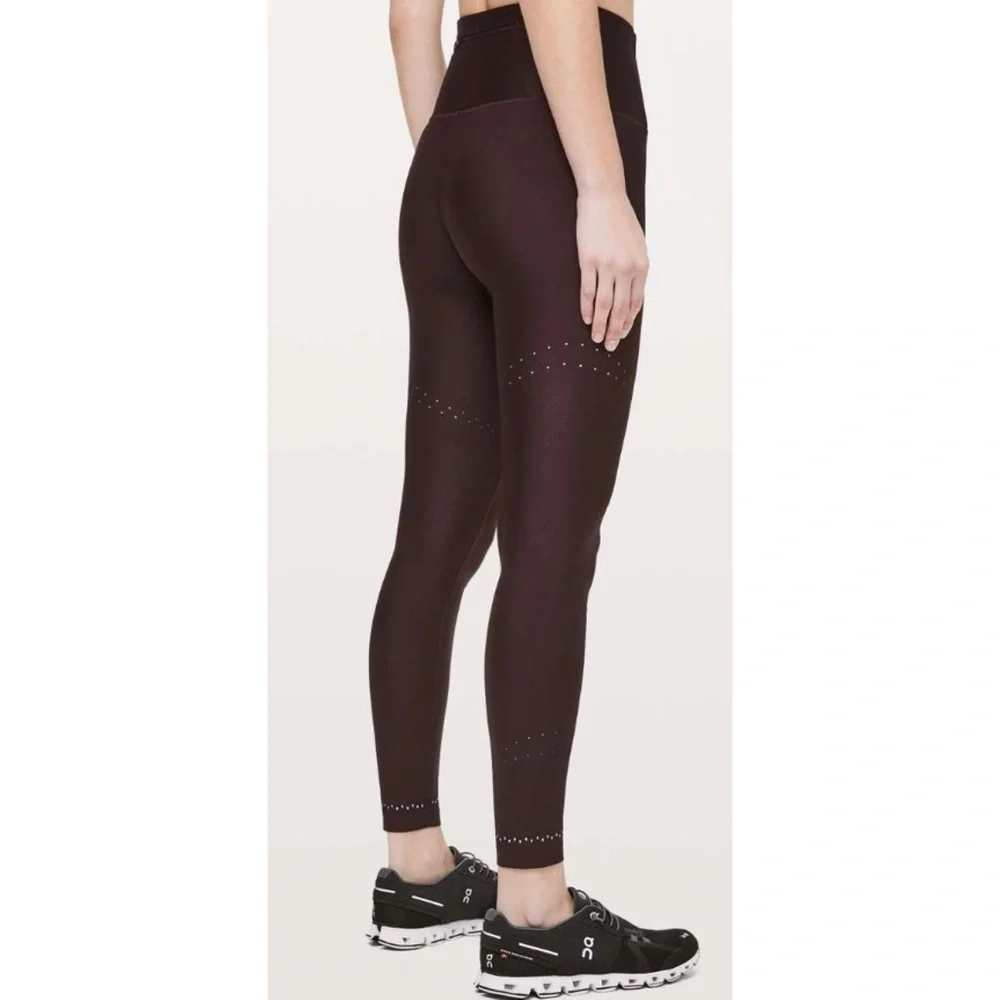 LULULEMON Plum Shadow Zoned In Tight Leggings